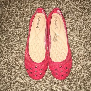 NWOT Red Flats